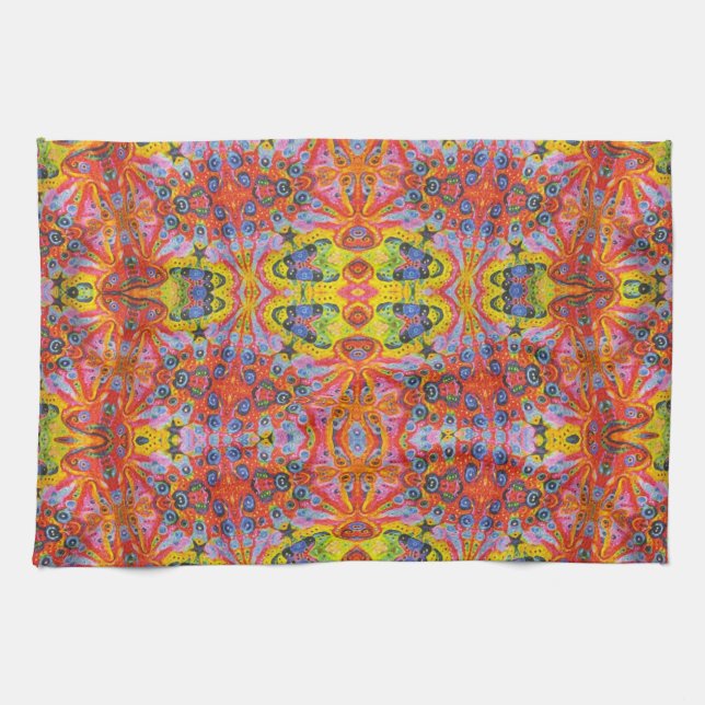 Orange Star Island 4 Kitchen Towel (Horizontal)