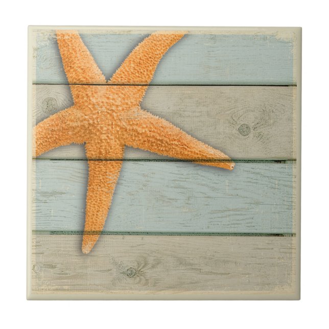 Orange Starfish Tile (Front)