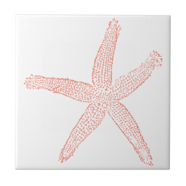 Orange Starfish Tile (Front)