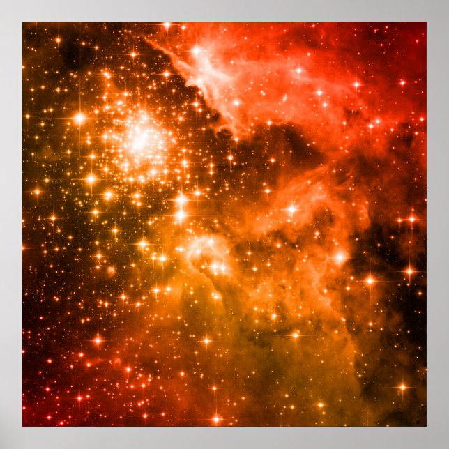 Orange Stars Poster (Front)