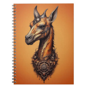 Orange Steampunk Giraffe, Notebook