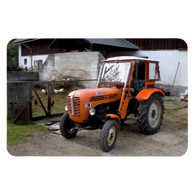 Orange Steyr Tractor KL II Magnet (Horizontal)