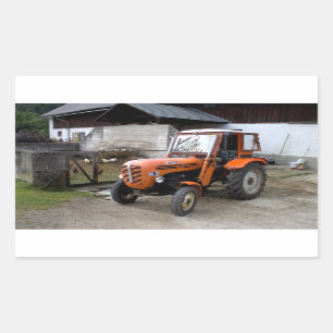 Orange Steyr Tractor KL II Sticker