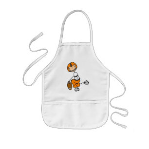 Orange Stick Figure Football Tshirts and Gifts Kids Apron