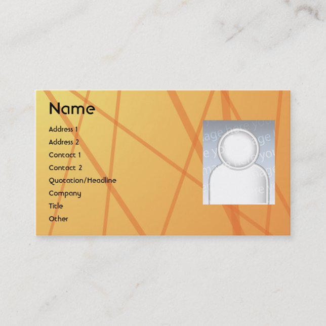 Orange Sticks - Business Card (Front)