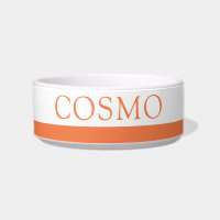 Orange Stripe Dog Cat Name Personalized