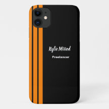 Orange stripe lines black
