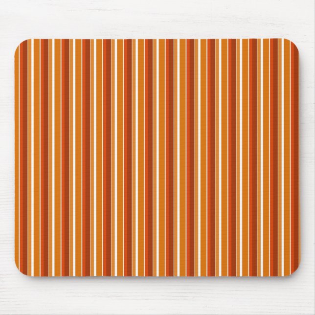 Orange Stripe Mousemat Mouse Pad (Front)