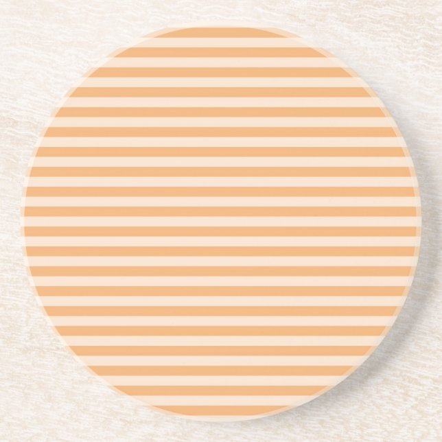 Orange Stripes Coaster (Front)