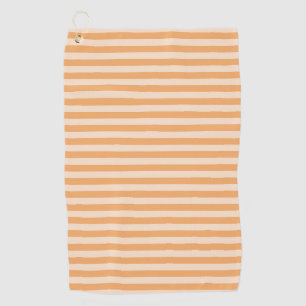 Orange Stripes Golf Towel