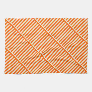Orange Stripes Kitchen Towel