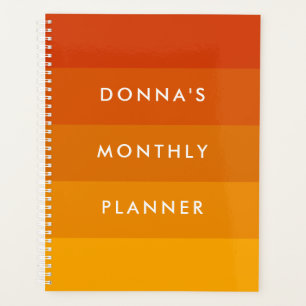 Orange stripes palette planner