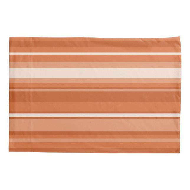 Orange stripes pillowcase (Back)