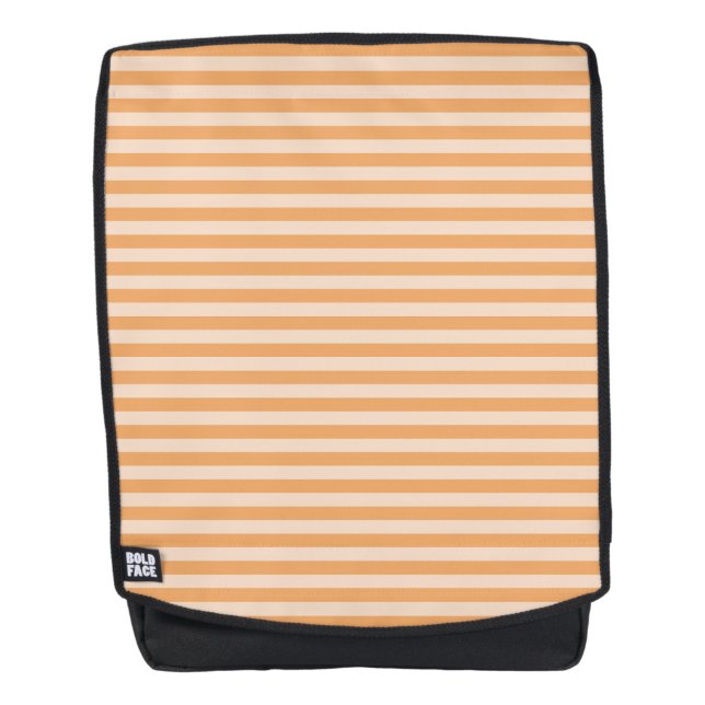 Orange Stripes Seamless Pattern Backpack (Front)