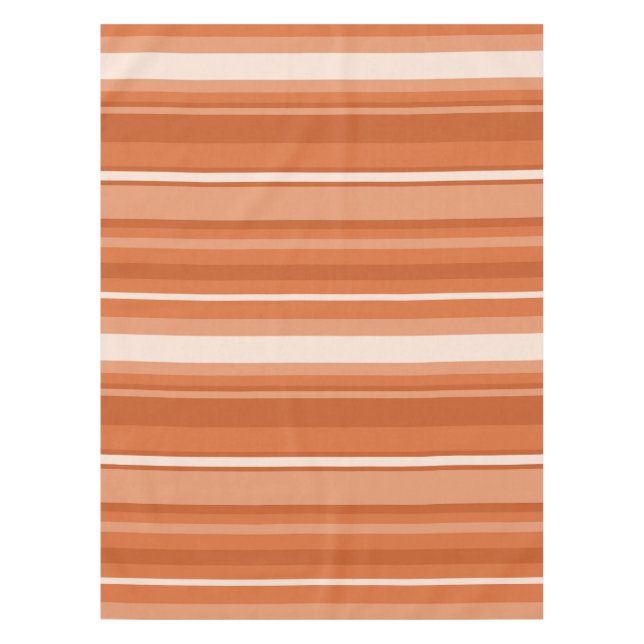 Orange stripes tablecloth (Front)
