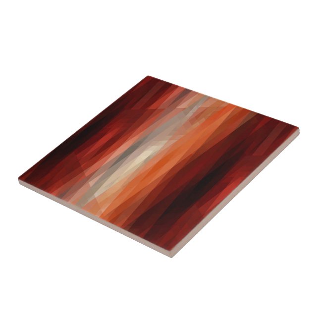 Orange Stripes Tile (Side)