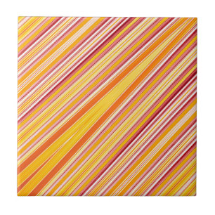 Orange strips pattern tile