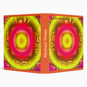 Orange Sun Abstract Binder