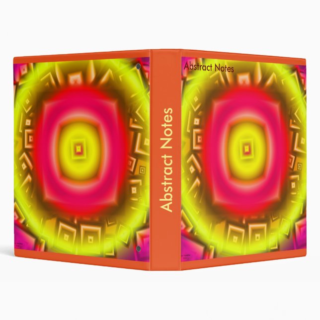Orange Sun Abstract Binder (Background)