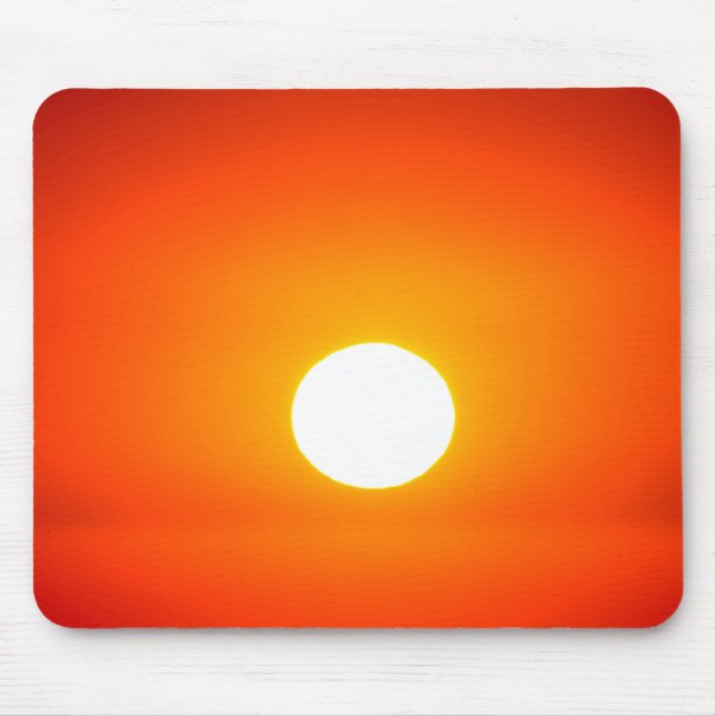 orange sun mouse pad (Front)