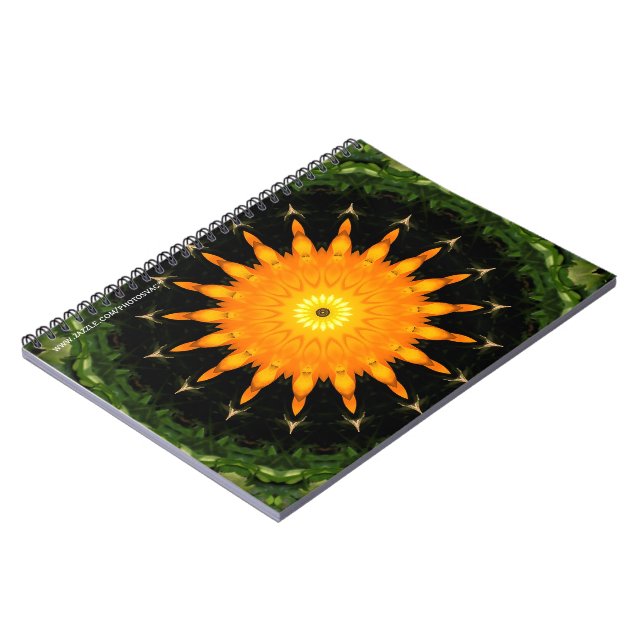 Orange Sun Notebook (Left Side)