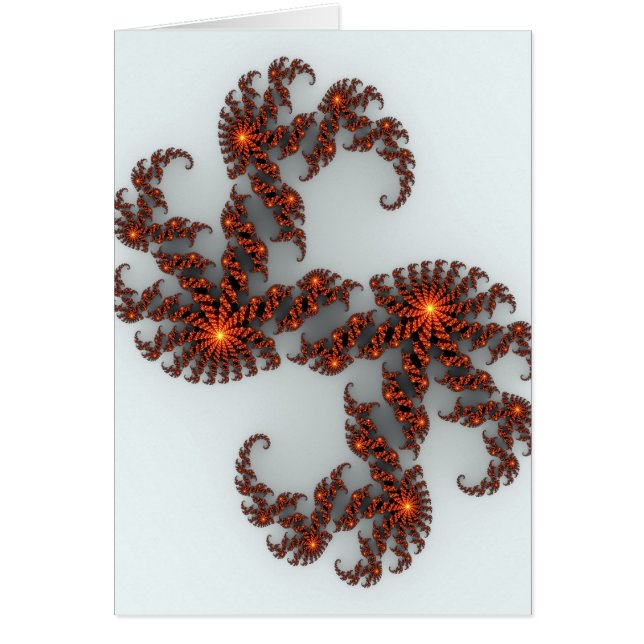 Orange Sunburst Fractal (Front)
