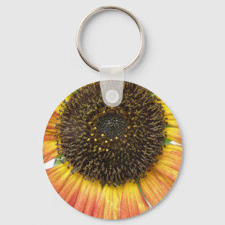 Orange Sunflower Keychain