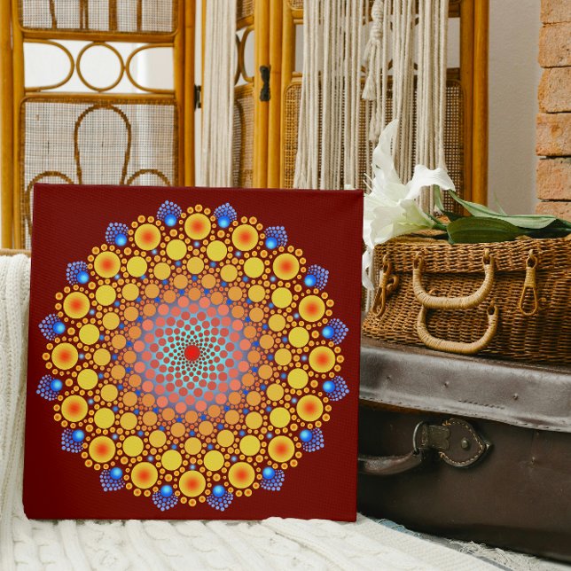 Orange Sunflower Mandala Poster (Creator Uploaded)