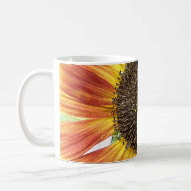 Orange Sunflower Mug (Left)
