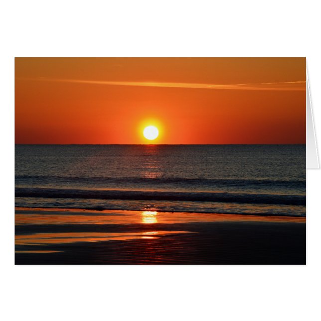 Orange Sunrise on the Beach (Front Horizontal)