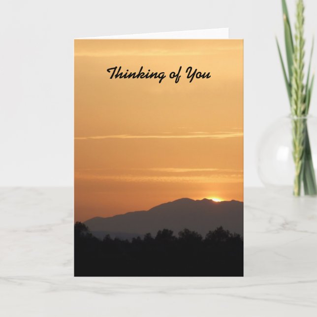 Orange Sunset Card (Front)