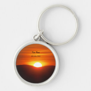 Orange Sunset Keychain
