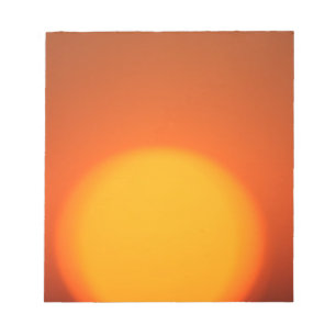 Orange Sunset Notepad