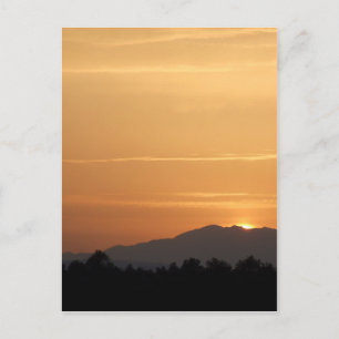 Orange Sunset Postcard