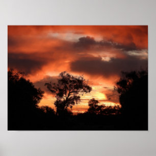 Orange Sunset Poster