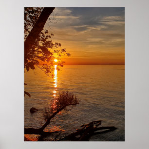Orange Sunset Poster
