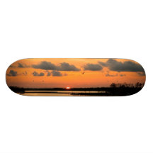 ORANGE SUNSET SKATEBOARD