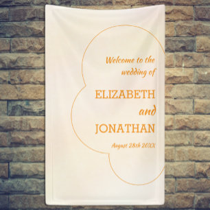 Orange Sunset Wedding Banner