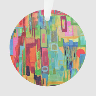 Orange Sunshine Acrylic Ornament