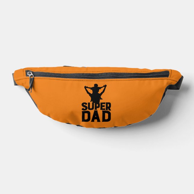 Orange Super Dad Happy Fathers Day 2024  Fanny Pack (Lay Down)