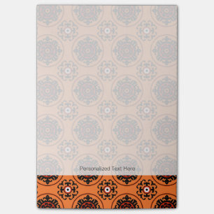 Orange Suzani Pattern Post-it Notes