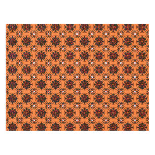 Orange Suzani Pattern Tablecloth