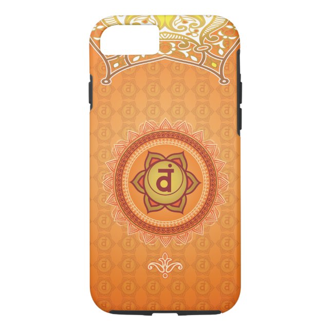 Orange Svadhisthana 2nd (Sacral) Chakra Phone Case (Back)