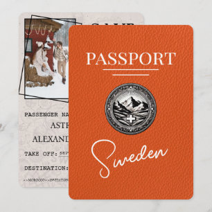 Orange Sweden Passport Save The Date