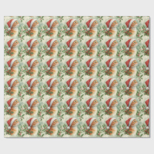 Orange Tabby Cat Christmas Wrapping Paper