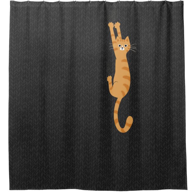  Orange Tabby Cat Hanging On | Funny Striped Cat (Front)