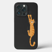 Orange Tabby Cat Hanging On | Funny Striped Cat