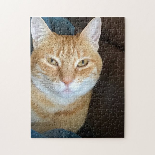 Orange tabby cat jigsaw puzzle (Vertical)