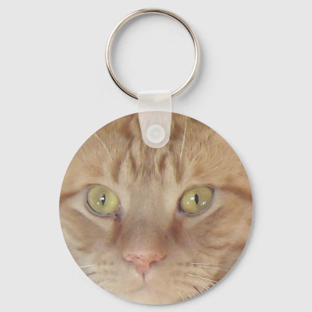 Orange Tabby Cat Keychain (Front)