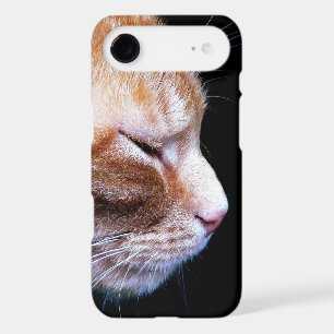 Orange Tabby Cat Profile Phone Case — Minimalist P